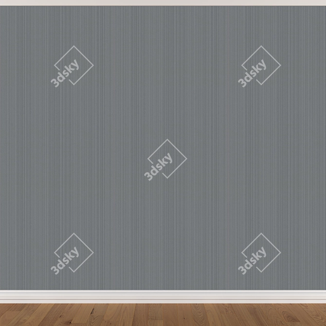 Seamless Wallpaper Set with 3 Textures 3D model image 3