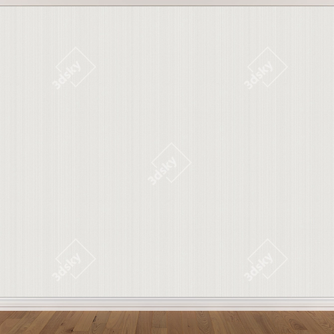 Seamless Wallpaper Set with 3 Textures 3D model image 4