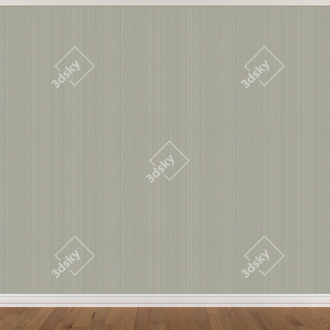 Seamless Wallpaper Set: 3 Colors 3D model image 3