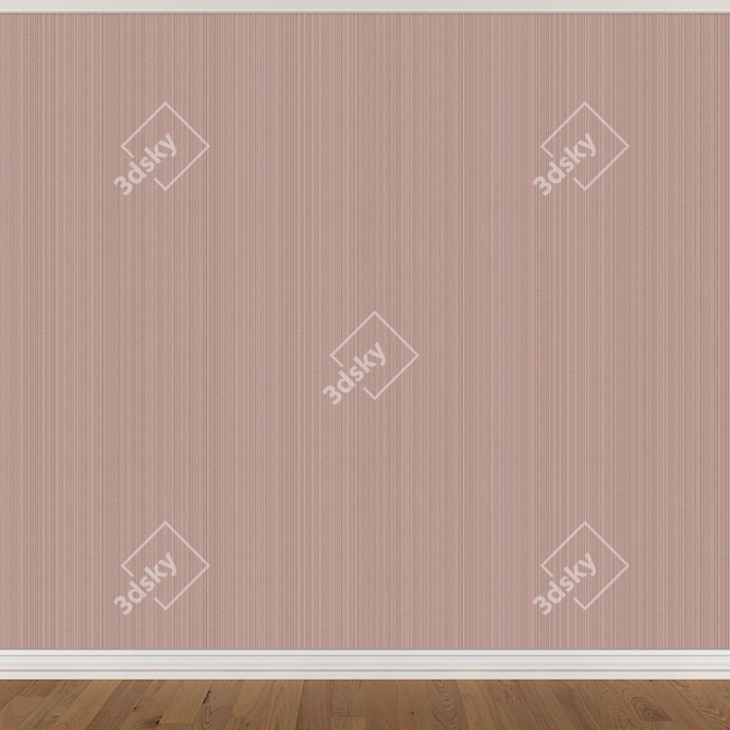 Seamless Wallpaper Set: 3 Colors 3D model image 4