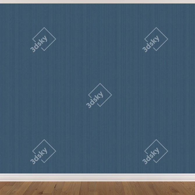 Title: Seamless Wallpaper Set in 3 Colors 3D model image 2