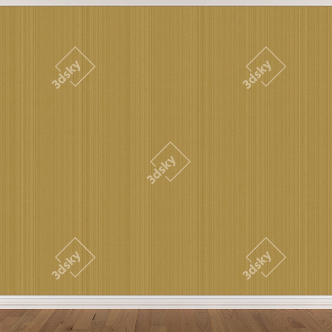 Title: Seamless Wallpaper Set in 3 Colors 3D model image 3