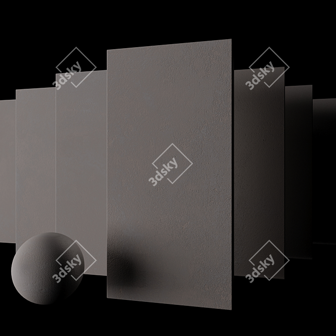 Concrete Suite Bianco: Multi-Texture Set 3D model image 2