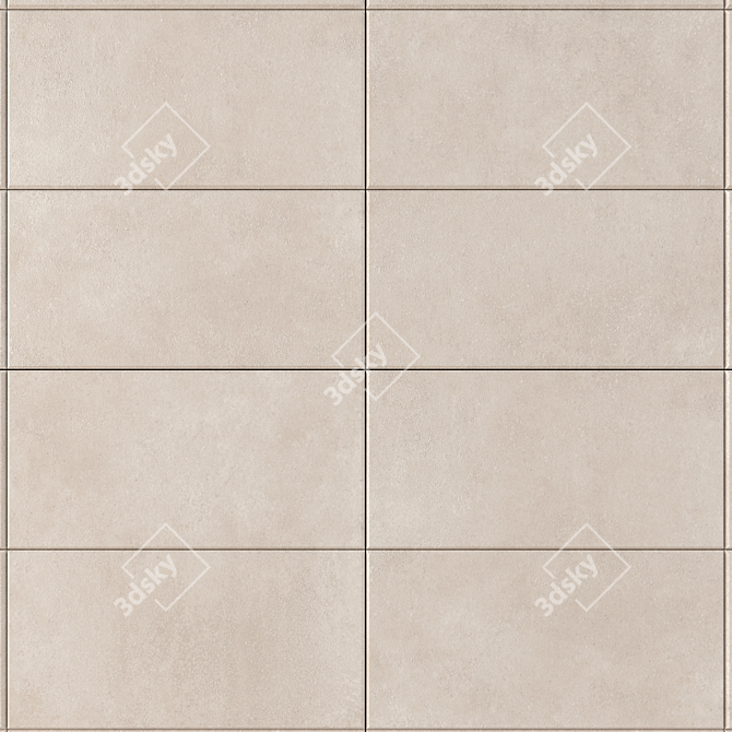 CORE BEIGE Concrete Wall Tiles 3D model image 2