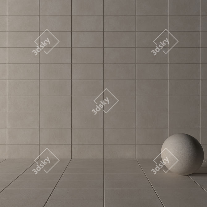 CORE BEIGE Concrete Wall Tiles 3D model image 3