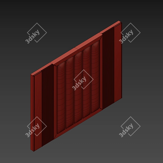 Premium Headboard: 3DMax 2015 3D model image 2