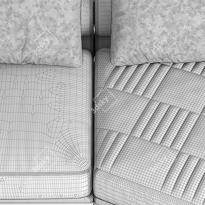 Luxurious Longhi Oppenheim Sofa 3D model image 3