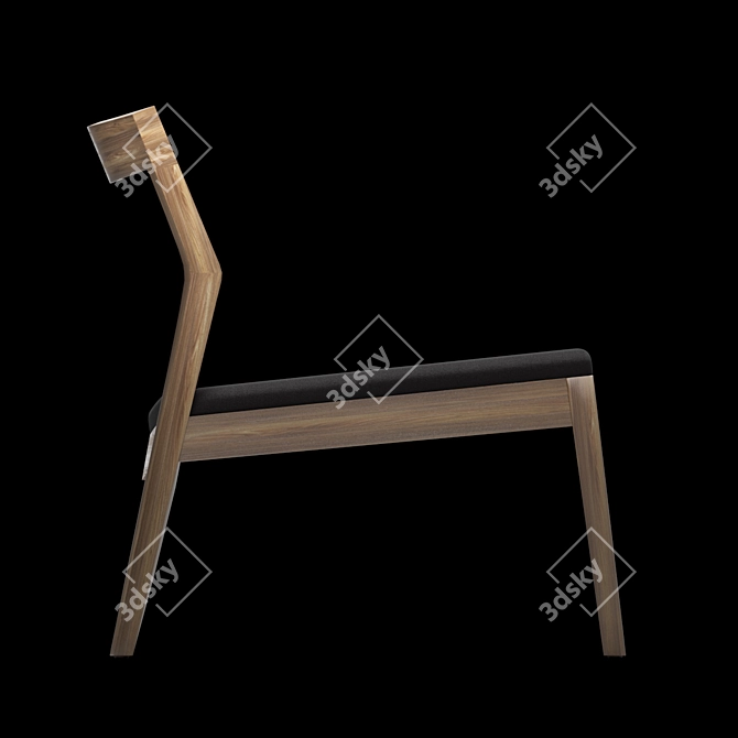 Modern Elegance: Walter Knoll Krusin Lounge Chair 3D model image 5