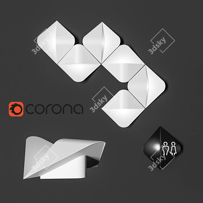 Luxcambra ONES Wall Lamp: Bold Brazilian-inspired Design 3D model image 1