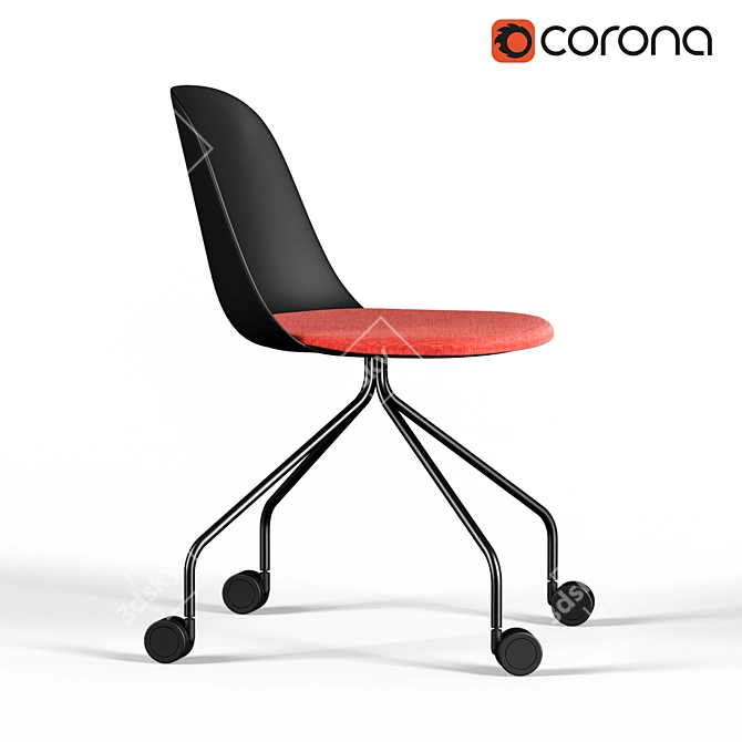 Modern Eclectic Chair: Miniforms MARIOLINA 3D model image 1