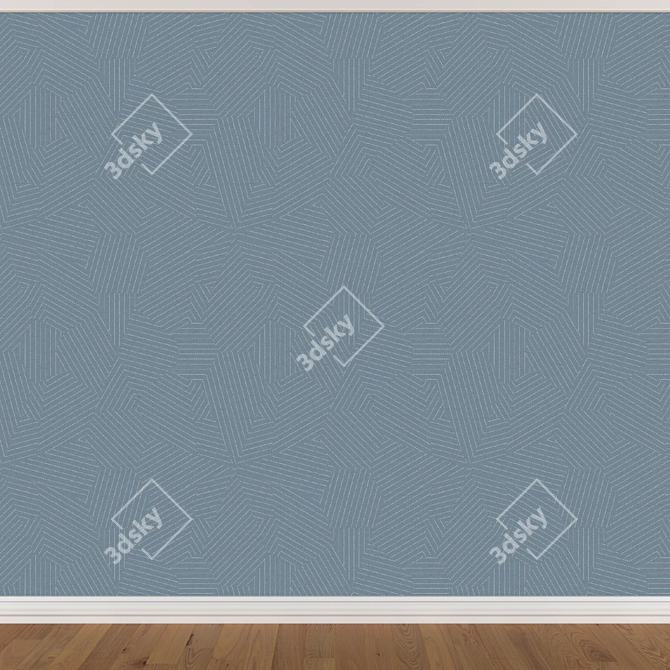 Seamless Wallpaper Set, 3 Colors 3D model image 2