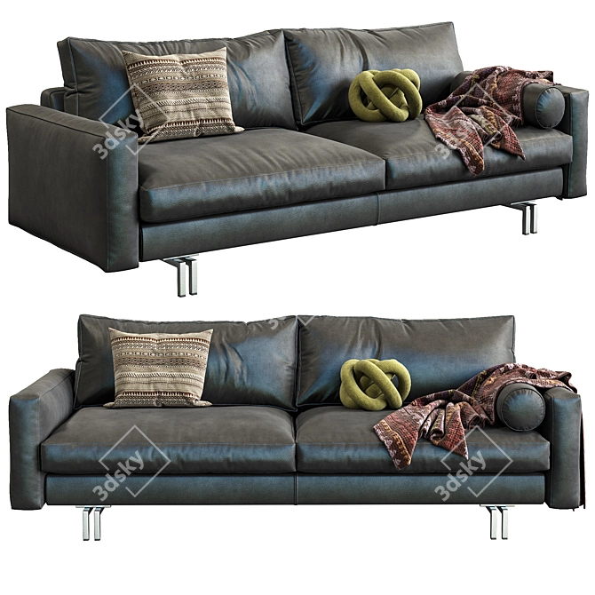 BLUES Interface Sofa: Modern and Stylish Addition to Your Living Room 3D model image 1