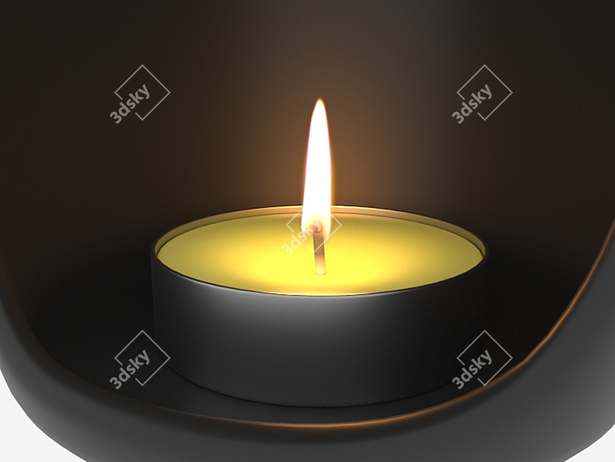 Elegant Ceramic Aroma Lamp 3D model image 2