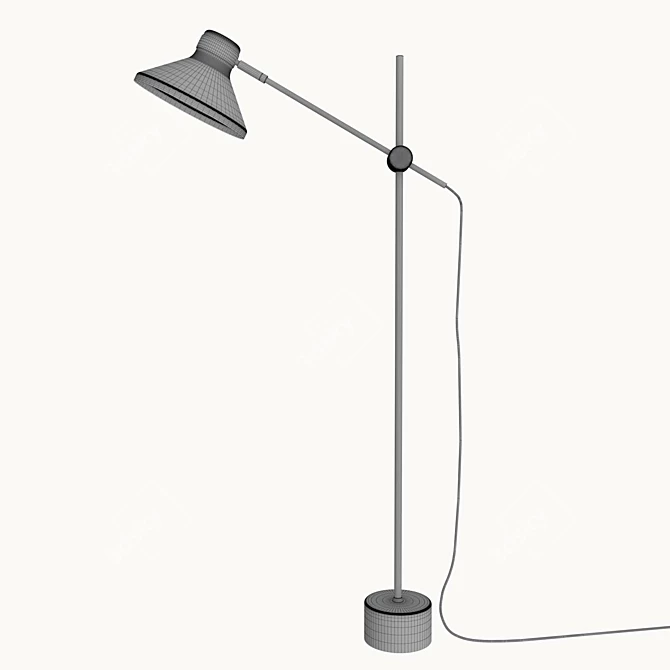 Modern Metal Floor Lamp by Frandsen Design 3D model image 4