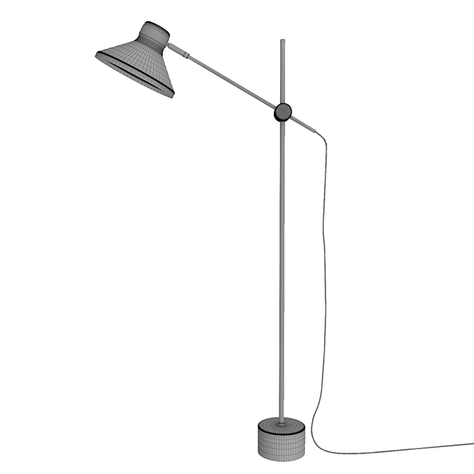 Modern Metal Floor Lamp by Frandsen Design 3D model image 9