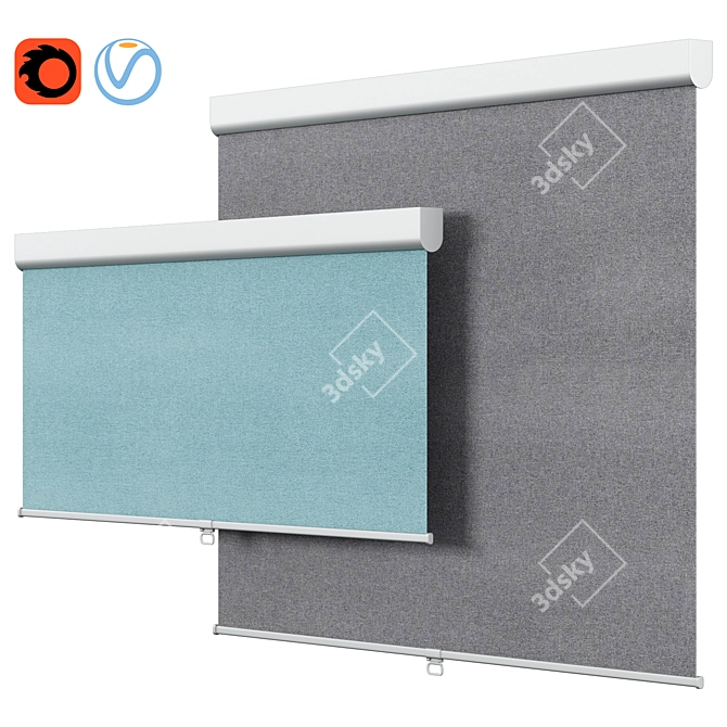 Adjustable Roller Blind | IKEA TRETUR 3D model image 1