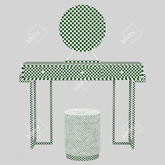 Modern Colored Dressing Table 3D model image 3