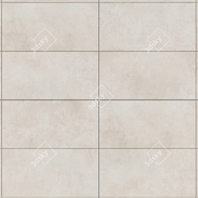 Concrete Suite Bianco Wall Tiles 3D model image 2