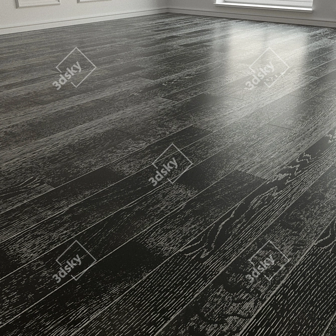 Rumba Oak Lava Brush Laminate Parquet 3D model image 2