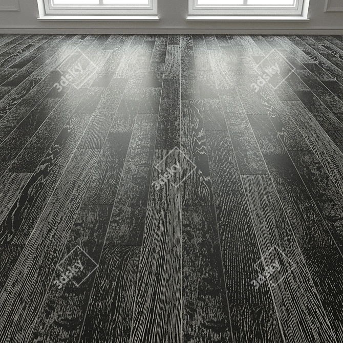 Rumba Oak Lava Brush Laminate Parquet 3D model image 3