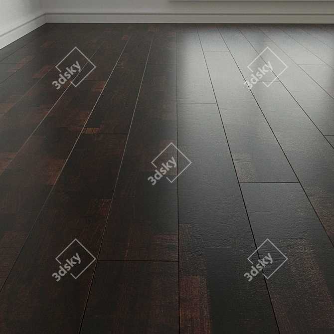 Samba Ash Parquet Flooring 3D model image 1