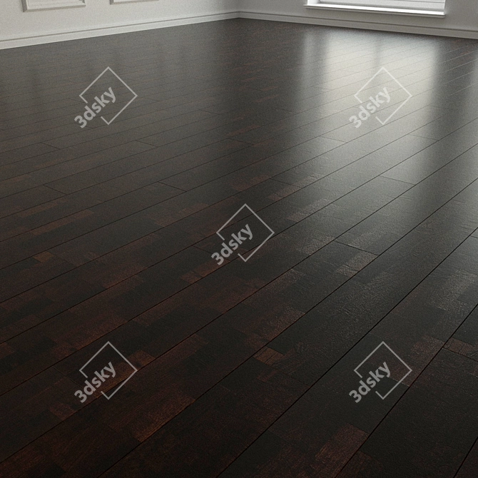 Samba Ash Parquet Flooring 3D model image 2