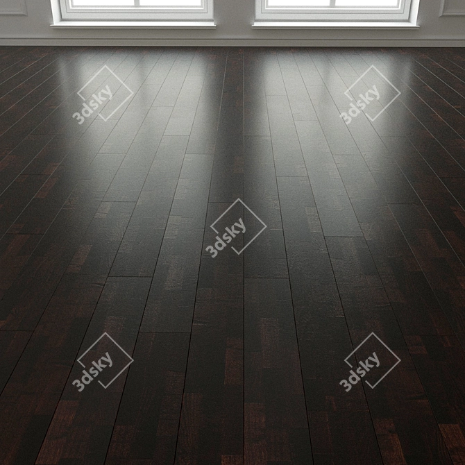 Samba Ash Parquet Flooring 3D model image 3