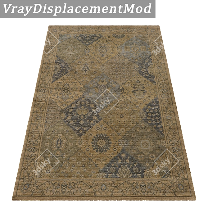 Luxury Carpet Set: Versatile Textures 3D model image 3