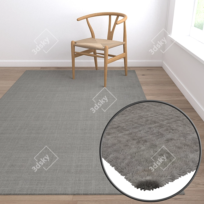 High-Quality Carpet Set with Multiple Textures 3D model image 5