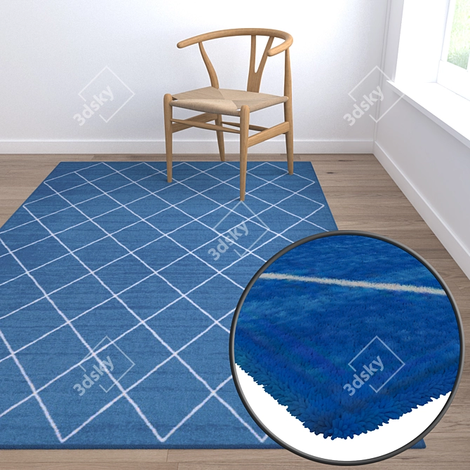 Luxury Carpet Set - High-Quality Textures 3D model image 5