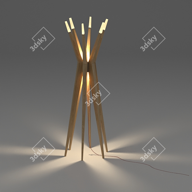 Modern Floor Lamp Shade 3D model image 1