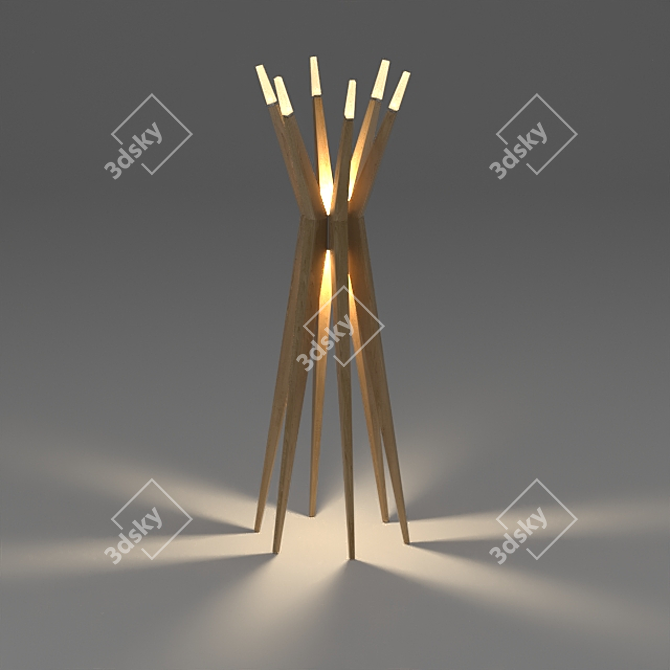 Modern Floor Lamp Shade 3D model image 2