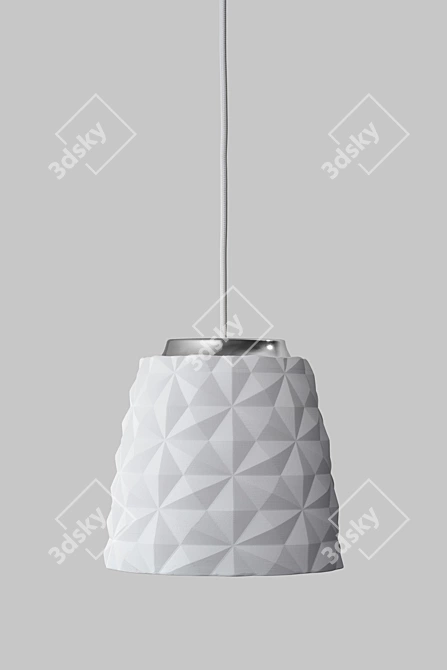 Modern Ceramic Pendant Light Kit 3D model image 4