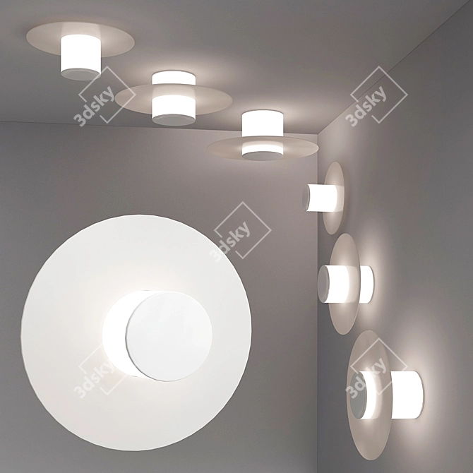 Sliding Lampshade: Modern Design 3D model image 1