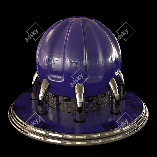 Title: Sleek Metal V-Ray Corona Plugin 3D model image 3