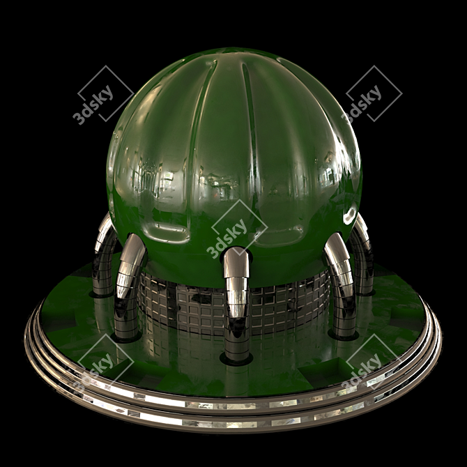 Title: Sleek Metal V-Ray Corona Plugin 3D model image 5