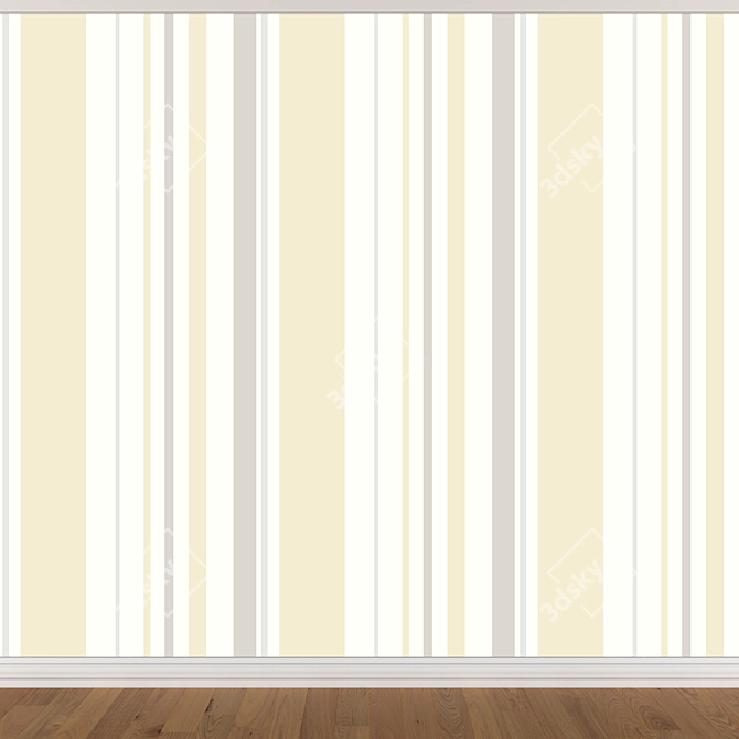 Seamless Wallpaper Set - 3 Colors 3D model image 3