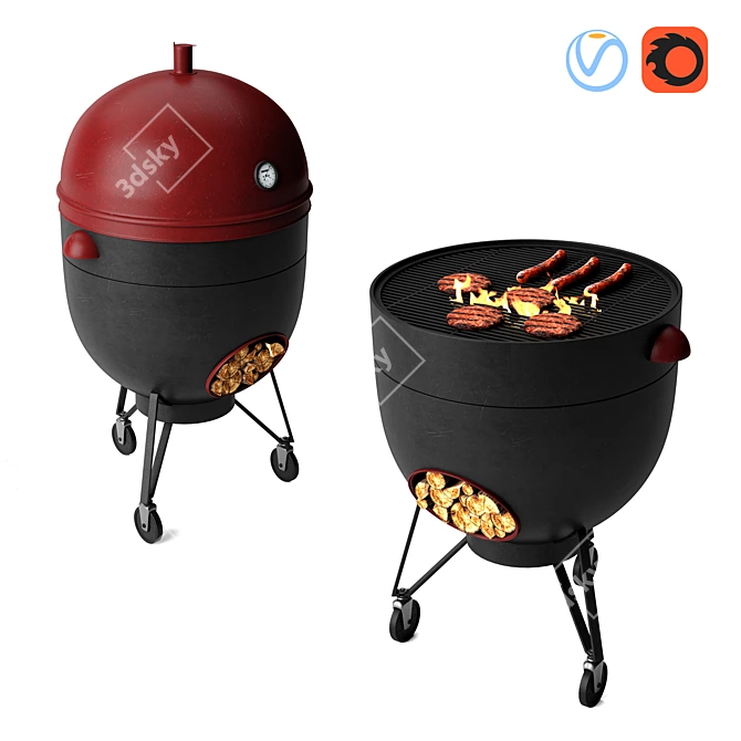 Ultimate Griller: Barbecue 07 3D model image 1