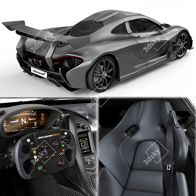 Ultimate Performance: McLaren P1 3D model image 4