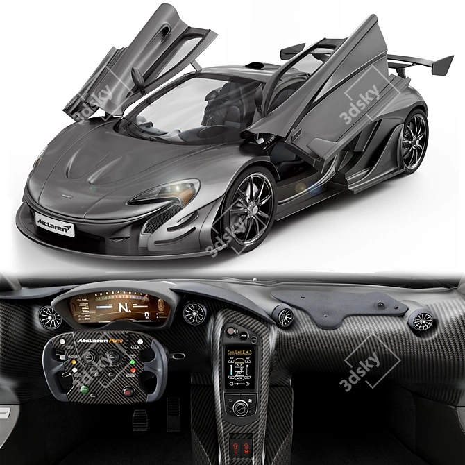 Ultimate Performance: McLaren P1 3D model image 7