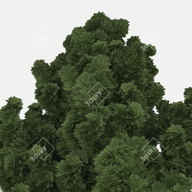 Lifelike Synthetic Plant 3D model image 2