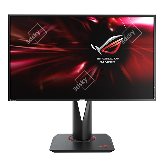 Ultra-Fast Gaming Monitor 3D model image 1