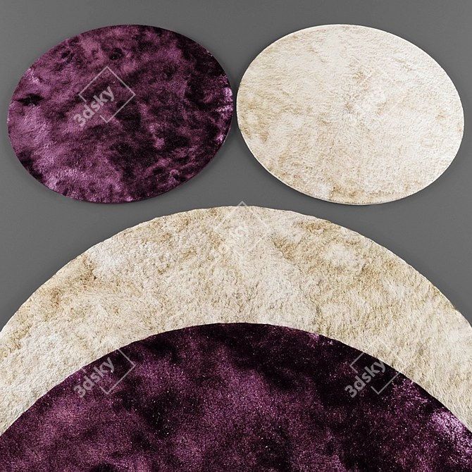 Round Rugs Collection 153 3D model image 1