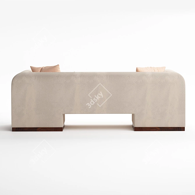 Title: Dahlem Sofa: Elegant Comfort for Your Home 3D model image 2