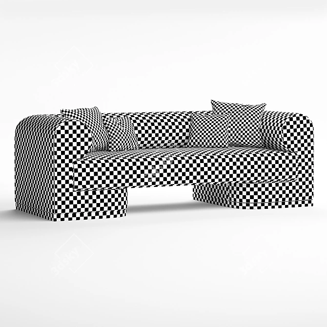 Title: Dahlem Sofa: Elegant Comfort for Your Home 3D model image 4