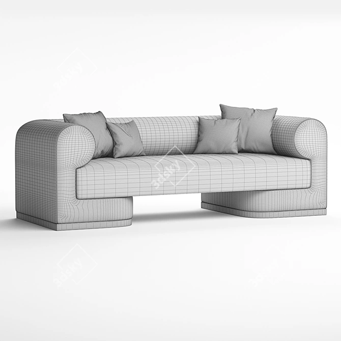 Title: Dahlem Sofa: Elegant Comfort for Your Home 3D model image 5