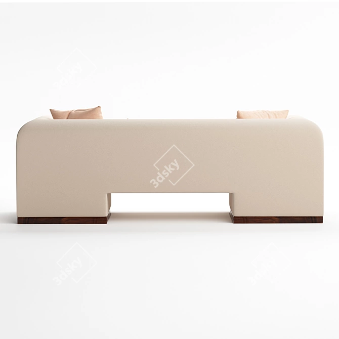 Title: Dahlem Sofa: Elegant Comfort for Your Home 3D model image 7