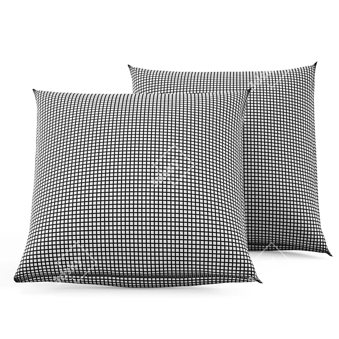 Colorful Ekene Pillow: Modern Style & High-Quality Textures 3D model image 3