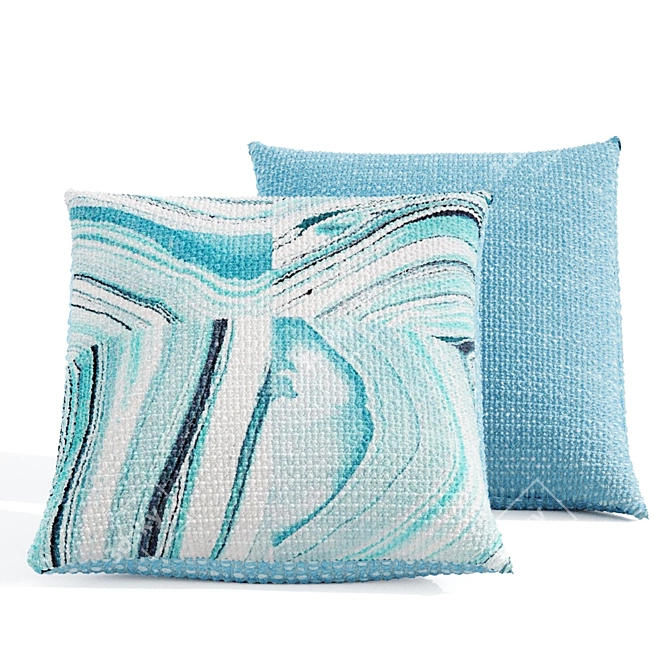 Vibrant Jailene Pillow: Modern Style with PBR Textures 3D model image 1