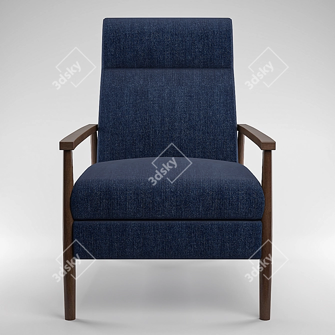 Ramsay Manual Recliner: Ultimate Comfort 3D model image 2